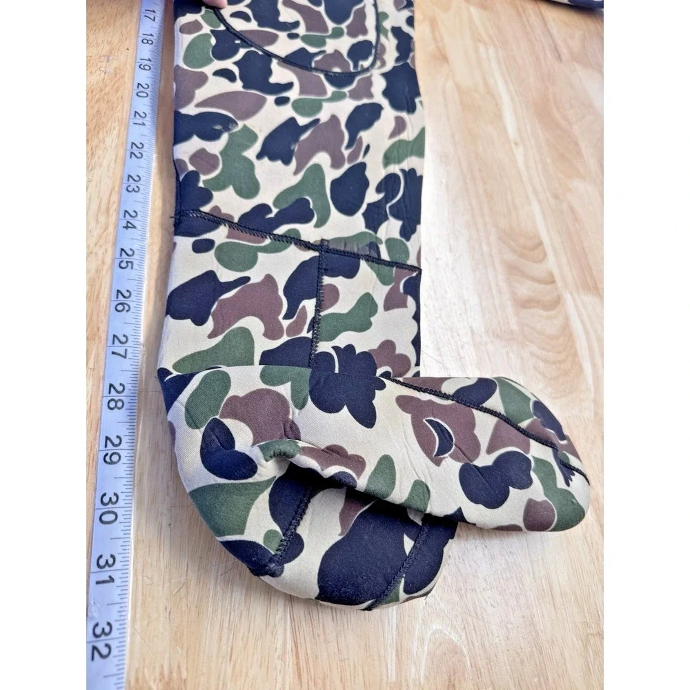 Vintage Upland Camo‎ Fishing Chest Waders Pants Bibs Size Large Neoprene